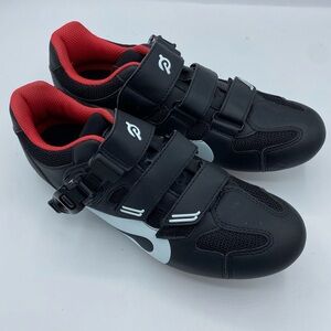 Peloton Black and Red Athletic Shoes